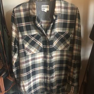 Vans plaid button down